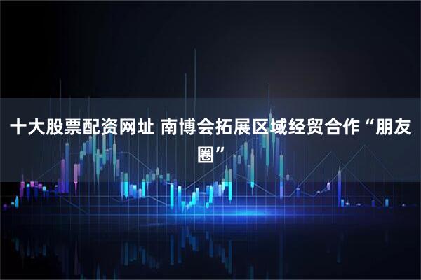 十大股票配资网址 南博会拓展区域经贸合作“朋友圈”