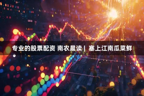 专业的股票配资 南农晨读 |  塞上江南瓜菜鲜