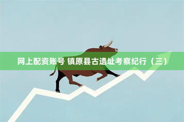 网上配资账号 镇原县古遗址考察纪行（三）